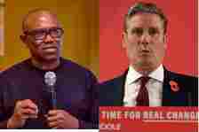 Peter Obi and LP candidate Keir Starmer