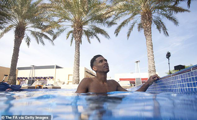 Postcard from Qatar! Jude Bellingham is all about downtime in the pool before Sunday's game