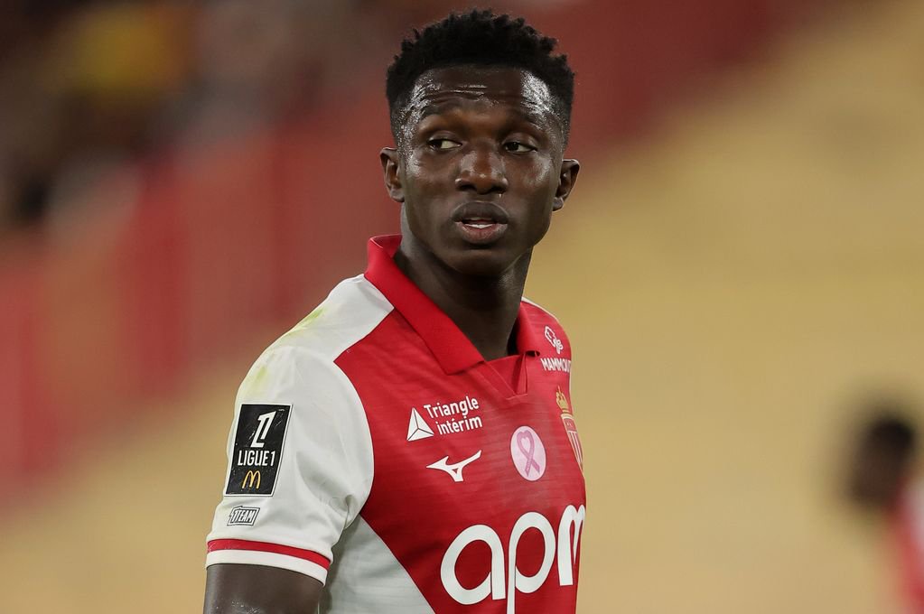 MONACO, MONACO - OCTOBER 10: Lamine Camara of AS Monaco during the Ligue 1 McDonald's 2026/27 match between AS Monaco and Toulouse at the Stade Louis ll on October 10, 2026 in Monaco, Monaco. (Photo by NSJsport via Getty Images)