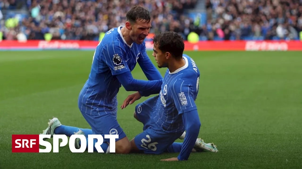 Brighton & Hove Albion festigt Spitzengruppe nach 5:0 gegen Crystal Palace