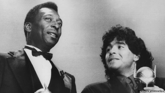 Pelé et Diego Armando Maradona