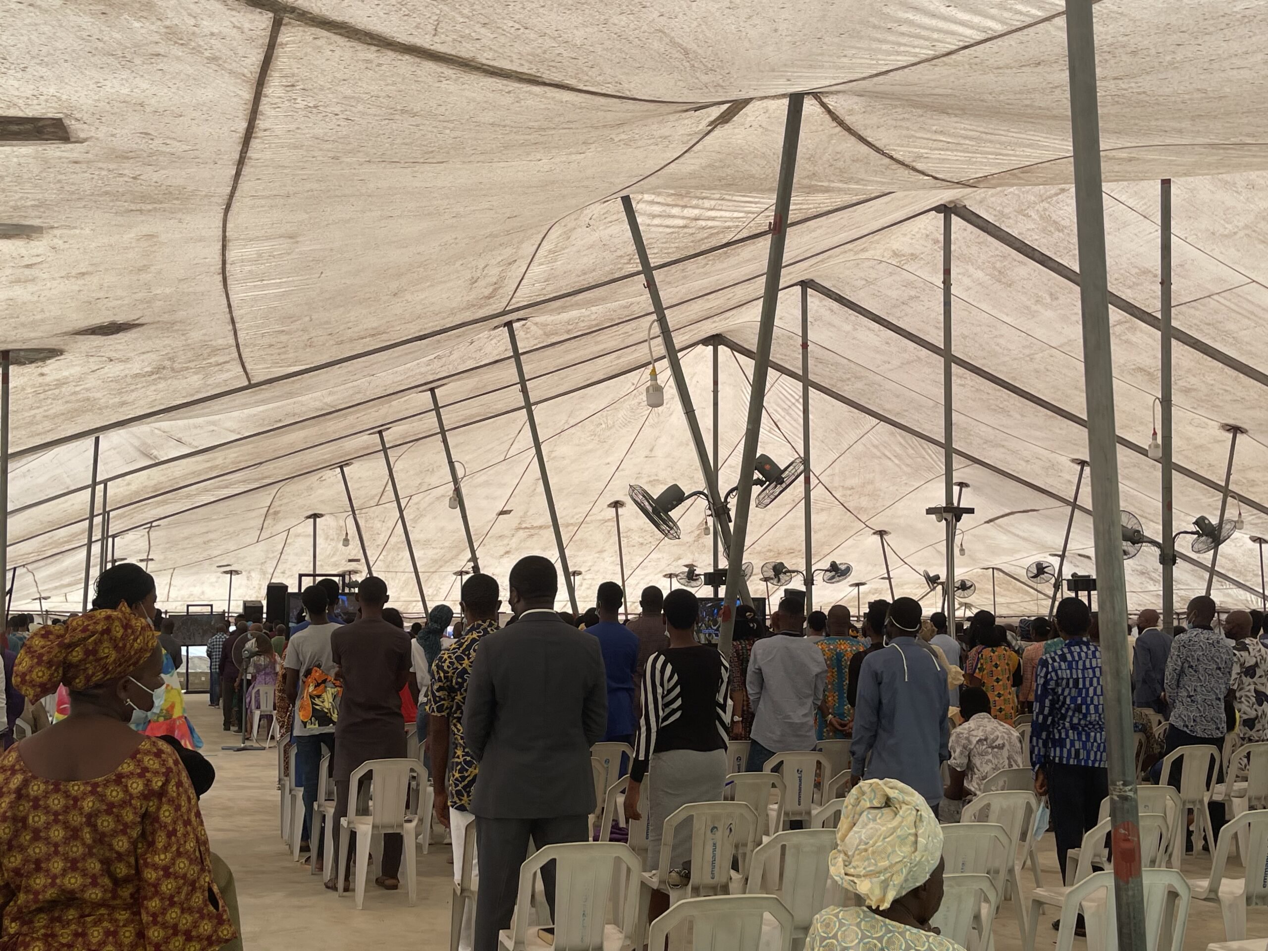 Sunday service at Synagogue Church Of All Nations (SCOAN)