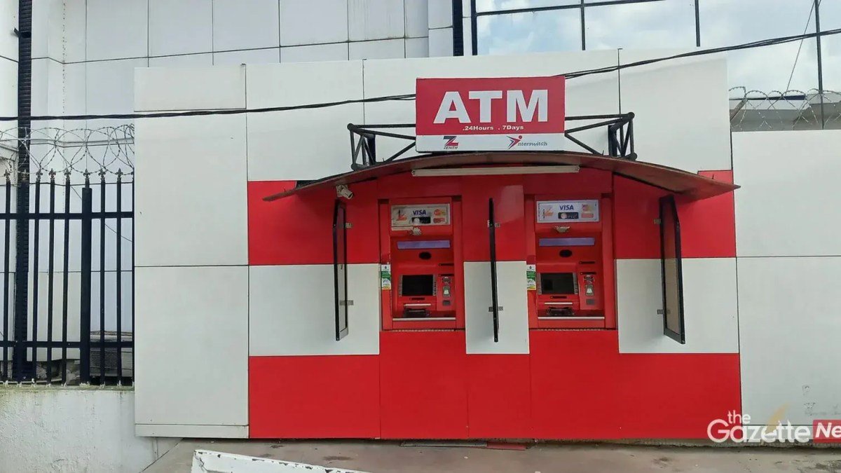 Fake bank alerts in Nigeria: a bank ATM in Abuja