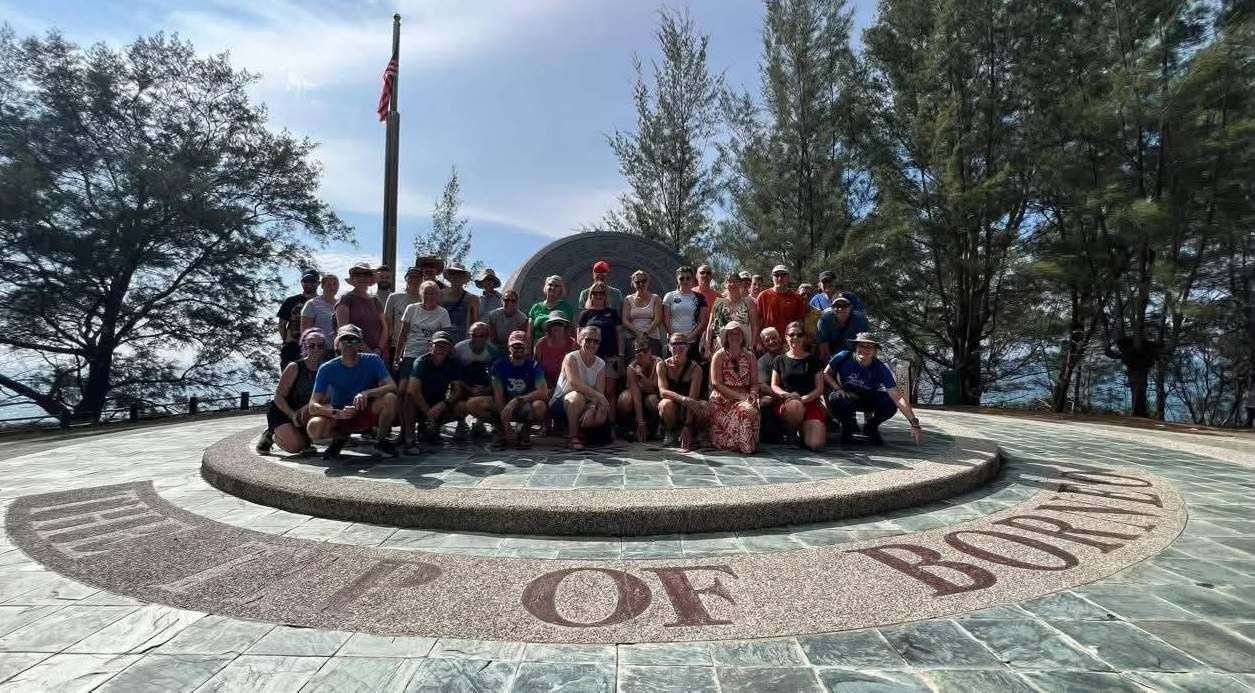 March Athletics Club members in Borneo.