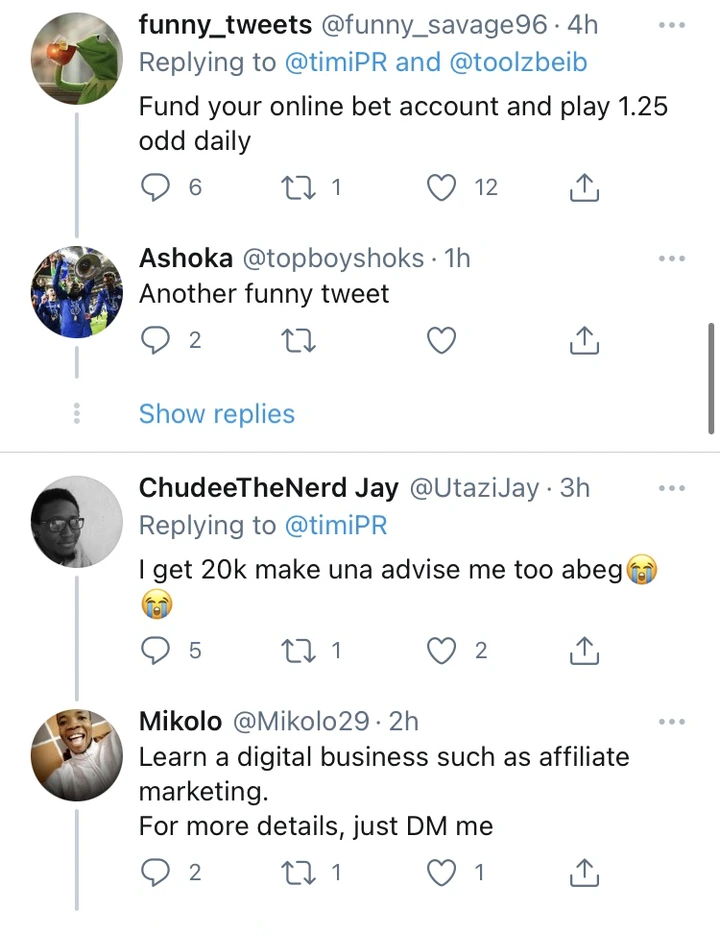 A Man Asked What Type Of Business Can He Start For N30K, Check Out The Responses He Got A Man Asked What Type Of Business Can He Start For N30K, Check Out The Responses He Got
