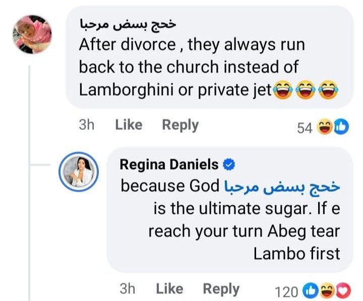 Actress Regina Daniels takes time to respond to critics shaming her over her failed marriage