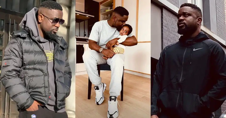 Sarkodie: Video of Rapper with son Carrying his son Warms Hearts on Social Media