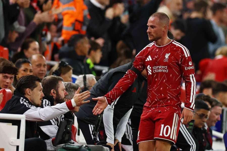 Liverpool midfielder Alexis Mac Allister.
