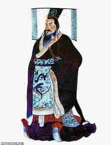 A depiction of Qin Shi Huang, the merciless first emperor of China, dated c.1850
