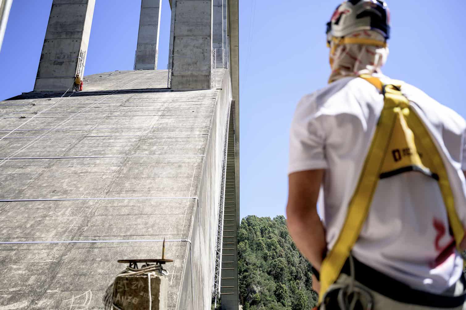 Thomas Van Tonder is seen during preparation for Red Bull Bridge Bars at Bloukrans Bridge in South Africa, on September 30, 2026. Picture: Craig Kolesky / Red Bull Content Pool