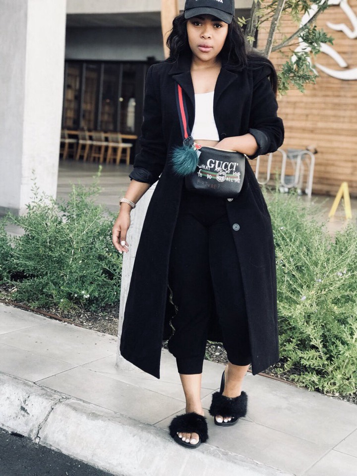 Nozipho Zulu Stunning Pictures In All Black Outfits