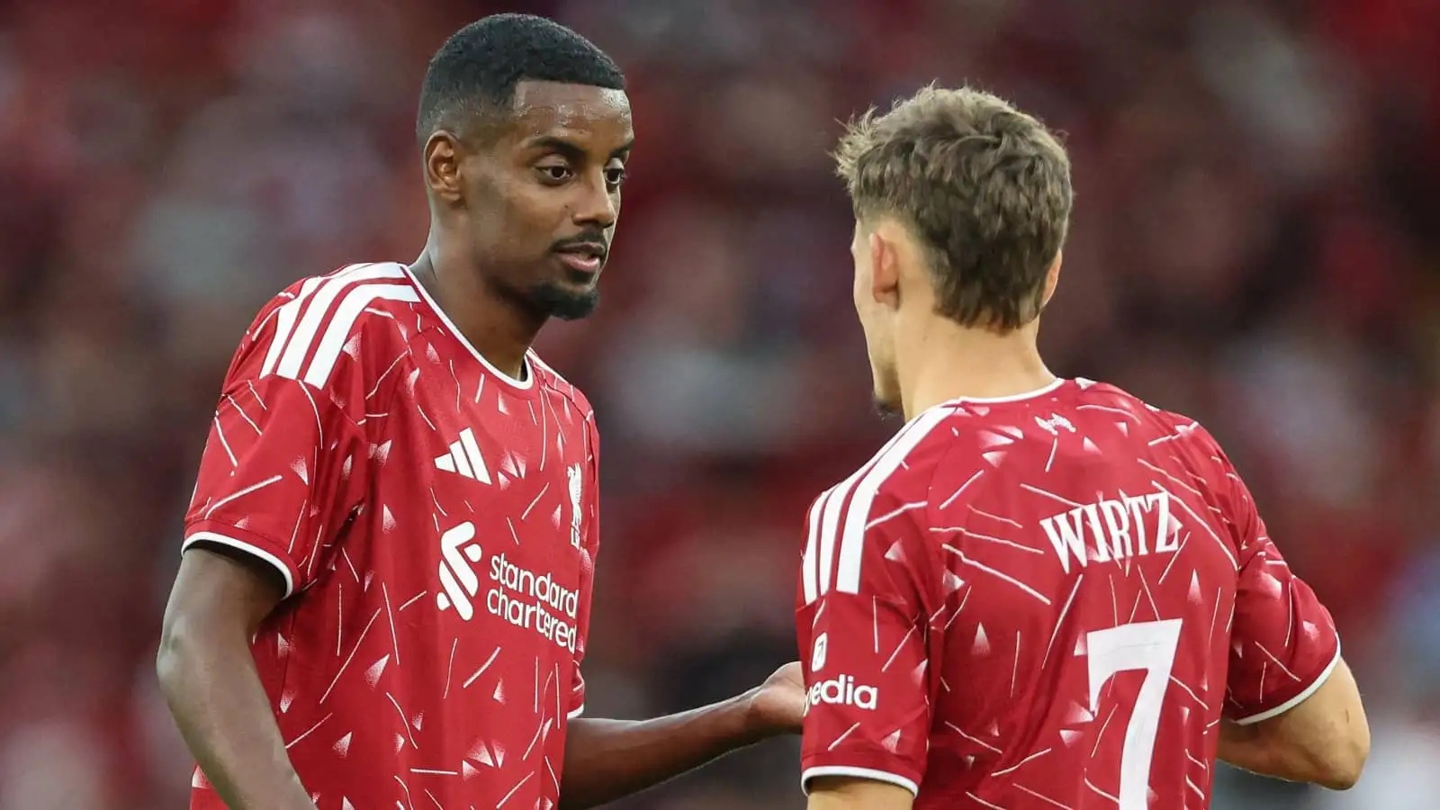 Liverpool stars Alexander Isak and Florian Wirtz - copyright TEAMtalk