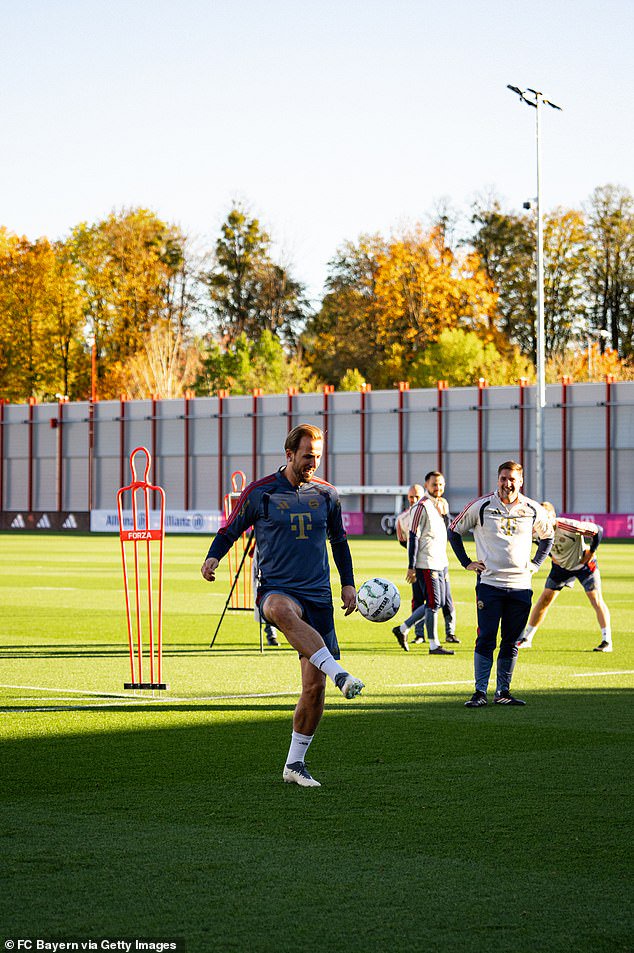 But by Tuesday lunchtime, he was back in training as Bayern Munich prepared for their midweek DFB-Pokal fixture