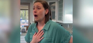 Woman surprises sister with fake lottery ticket pregnancy reveal