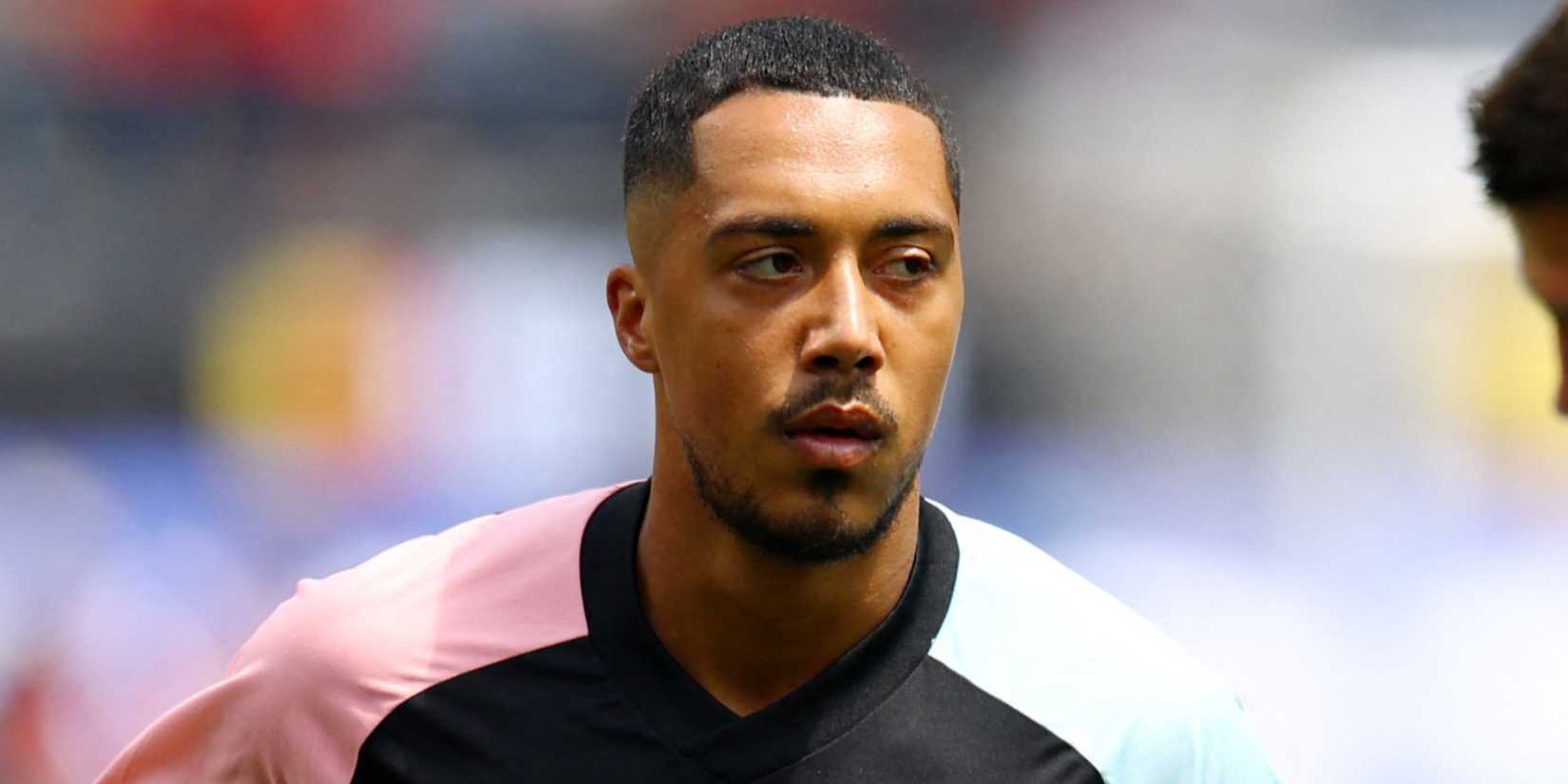 Man Utd player Youri Tielemans warms up for Belgium at the World Cup