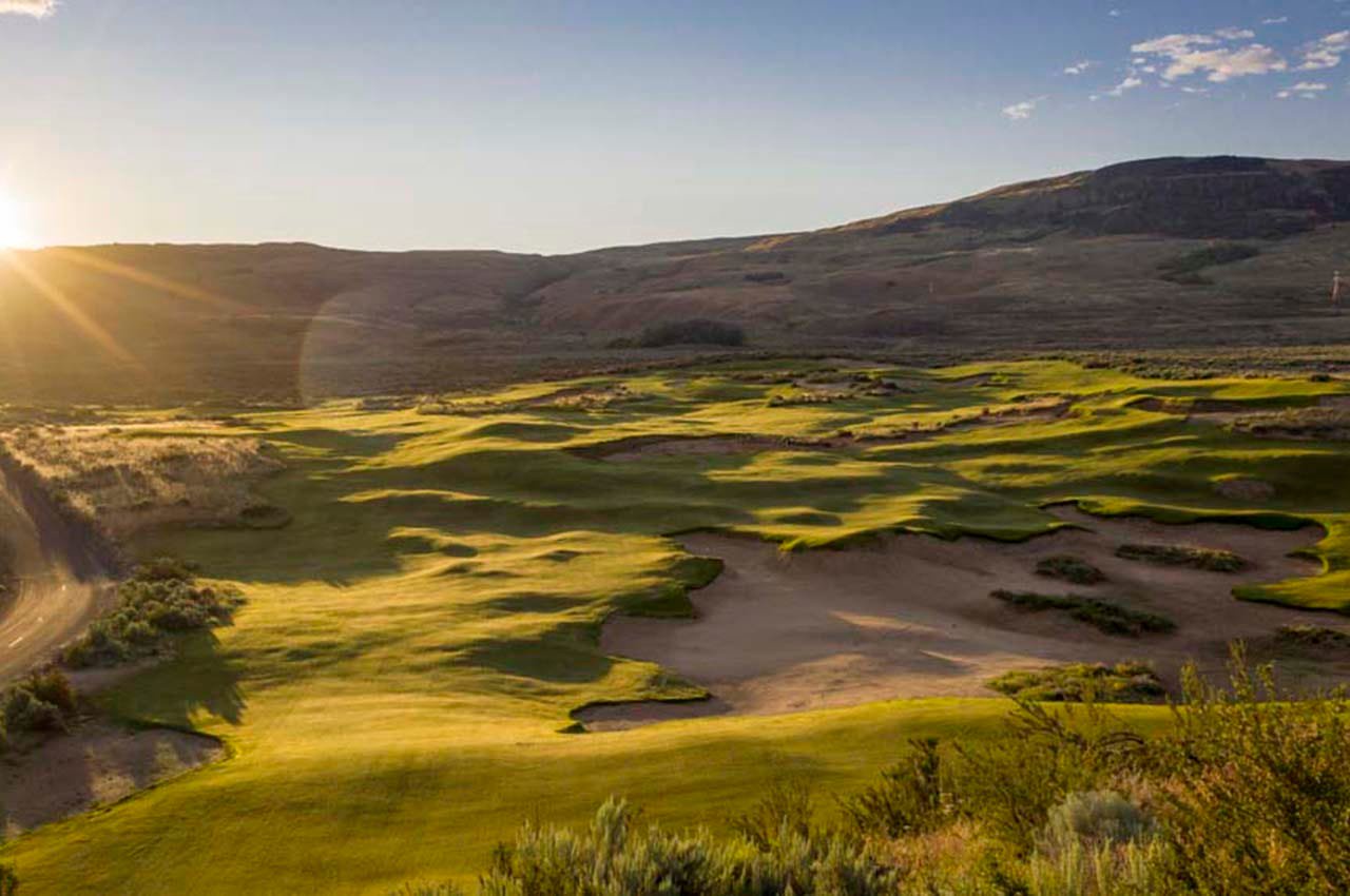 The QuickSands par-3 course at Gamble Sands in Brewster, Washington (Courtesy of Gamble Sands)