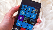 A Nokia Lumia phone running Windows mobile OS.