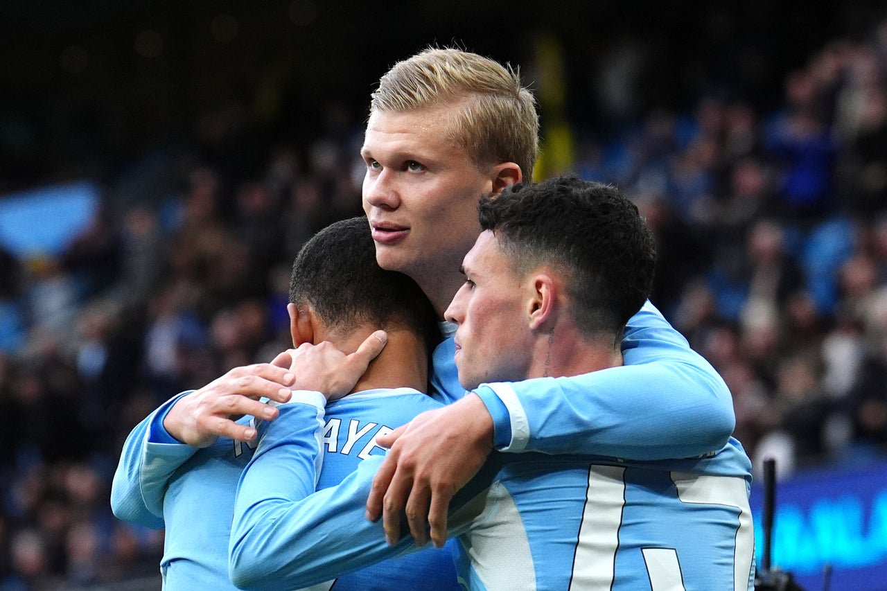 Manchester City won their seventh league game in a row to continue their incredible start to the season (PA)