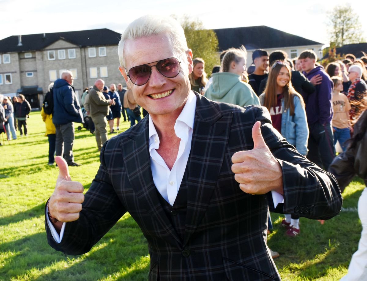 Former Llandovery College pupil Rhydian Roberts was in attendance