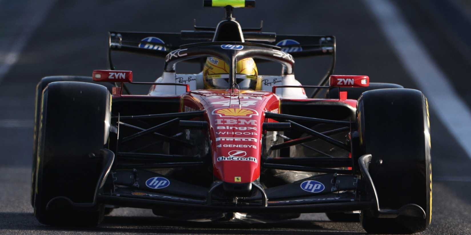 Ferrari's Lewis Hamilton during pre season testing