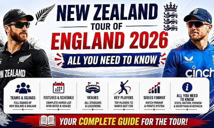 New Zealand Tour of England 2026 - Teams, Player Squads, Fixtures, Schedule and All you need to know