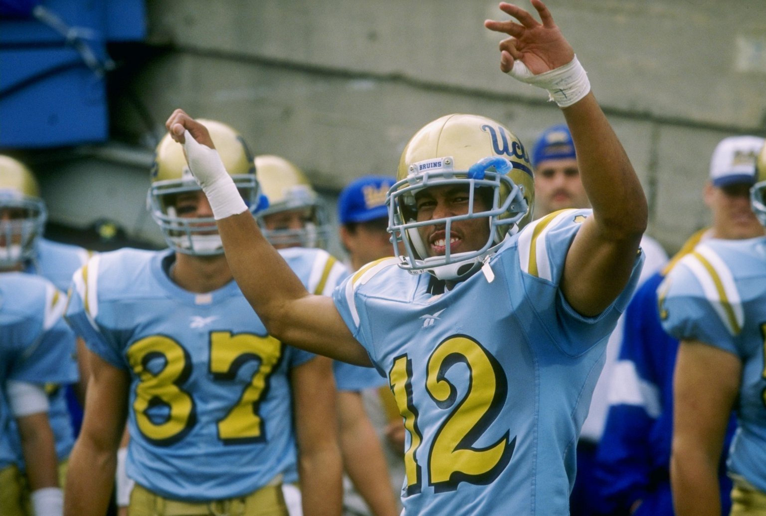 Bell played college football at UCLA, but an injury impacted his draft stock and he subsequently went undrafted