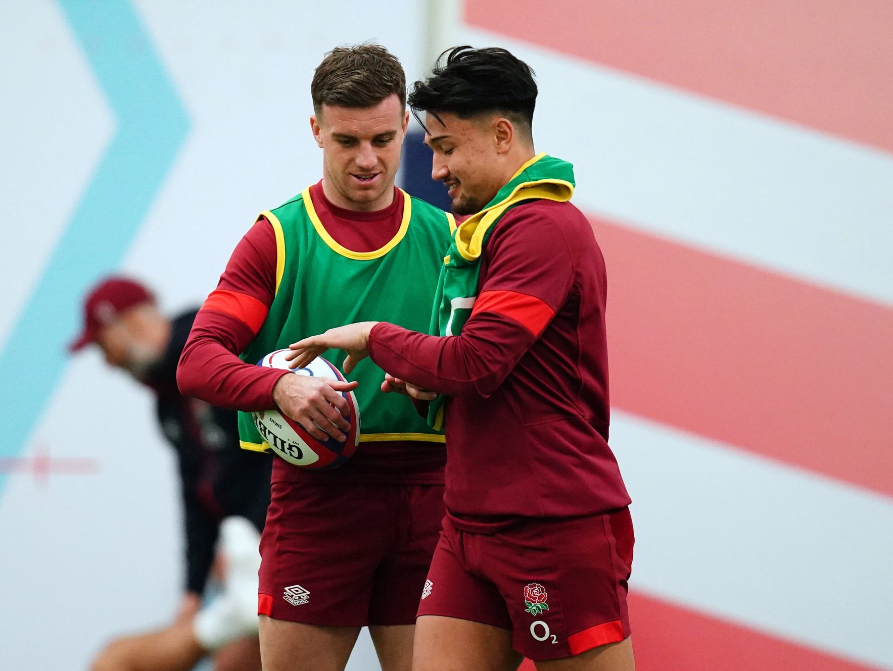 George Ford (left) and Marcus Smith (right) are in contention to start at fly-half if Fin Smith is ruled out (John Walton/PA)