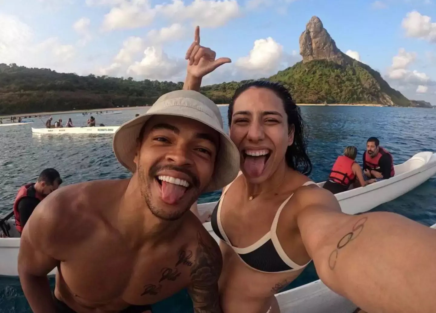 Santos was issued a warning but Vieira was sent home (Instagram/@_anavieeiraa)