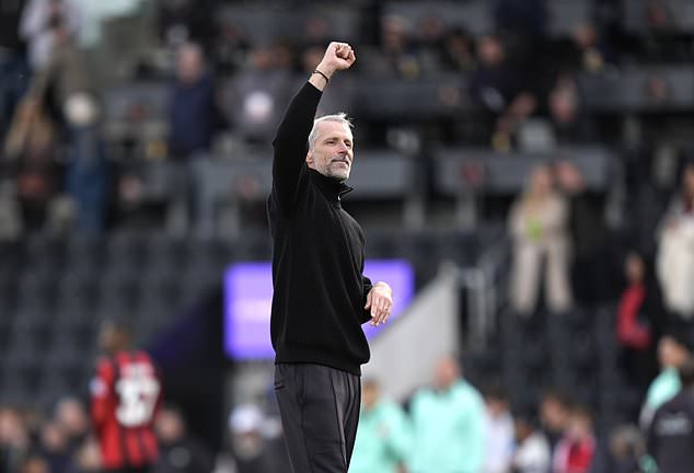 Marco Rose saw his Bournemouth side claim their first Premier League win of the season (Andrew Matthews/PA).