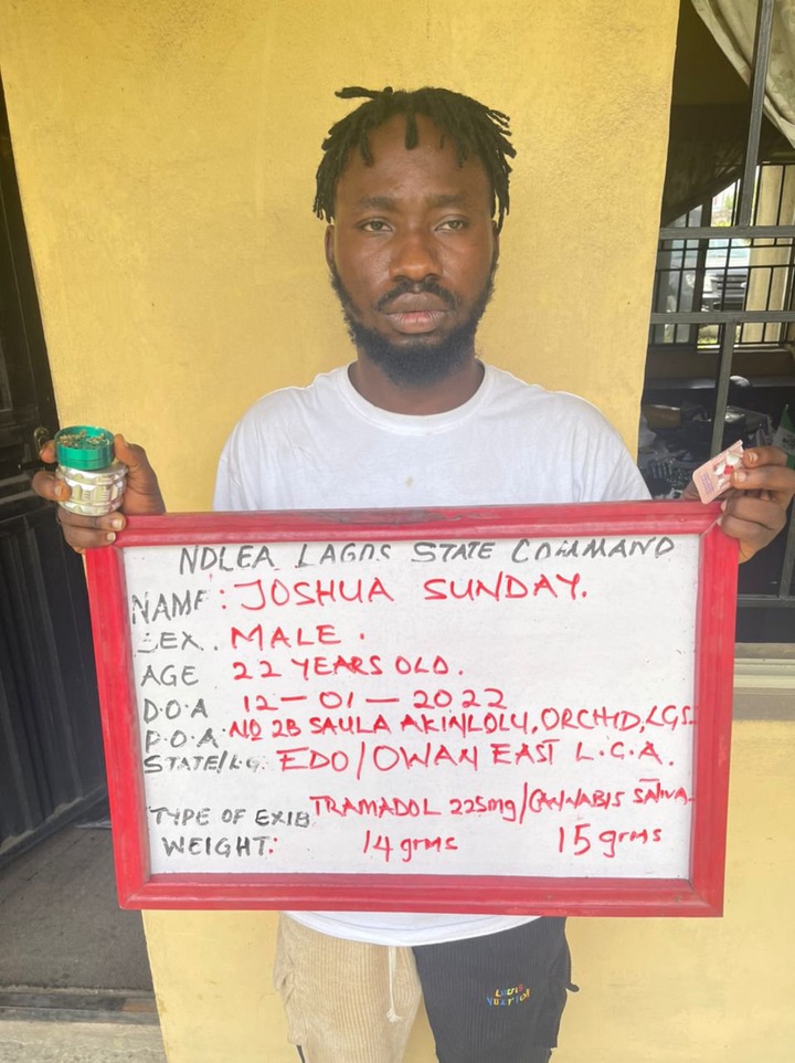 Nigerian skit maker and comedian arrested for using tramadol.