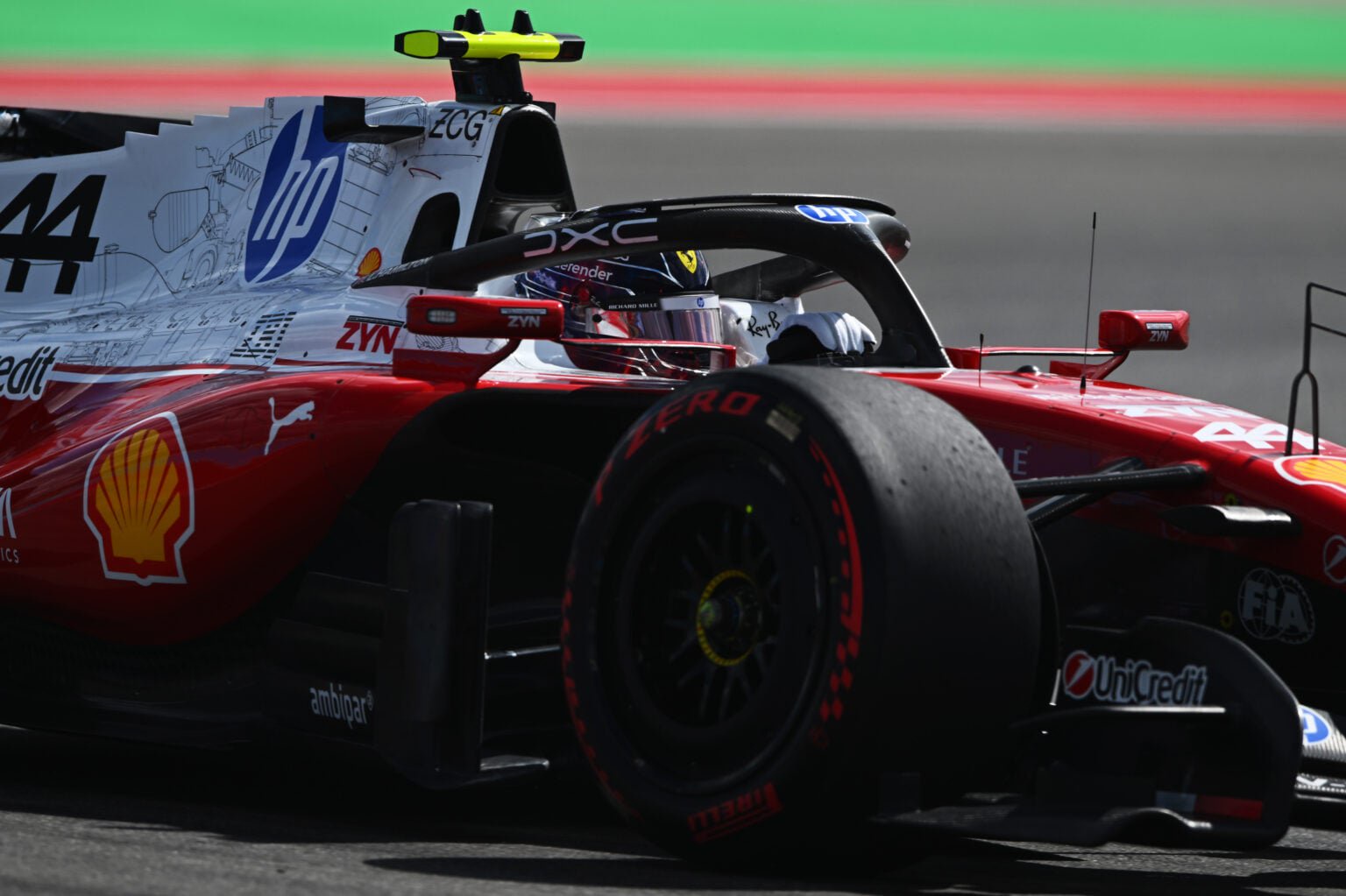 Ferrari driver Lewis Hamilton on track during FP3 at the 2026 F1 United States Grand Prix