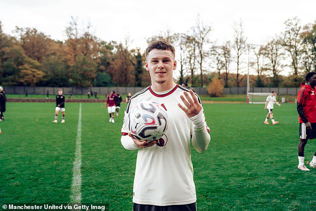 Kai Rooney bagged four goals for Manchester United's Under-21s against Burnley