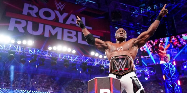 Bobby Lashley WWE Champion Royal Rumble 2022 Cropped
