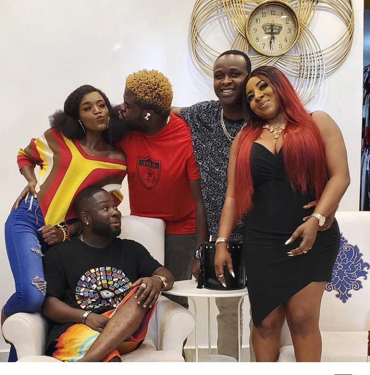 See Funny photos of Femi Adebayo with Toyin Abraham, Mide Martins, Funke Akindele and other actors