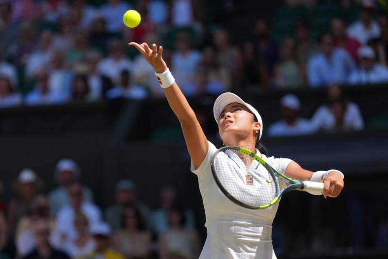 2026-07-06 The Championships – Wimbledon 2026 – Day Eight LONDON, UNITED KINGDOM – JULY 6: Alexandra Eala of Philippines during Day Eight of the The Championships – Wimbledon 2026 at All England Lawn Tennis and Croquet Club on July 6, 2026 in London, England. Photo by Marleen Fouchier/BSR Agency London United Kingdom Content not available for redistribution in The Netherlands directly or indirectly through any third parties. Copyright: xBSRxAgencyx