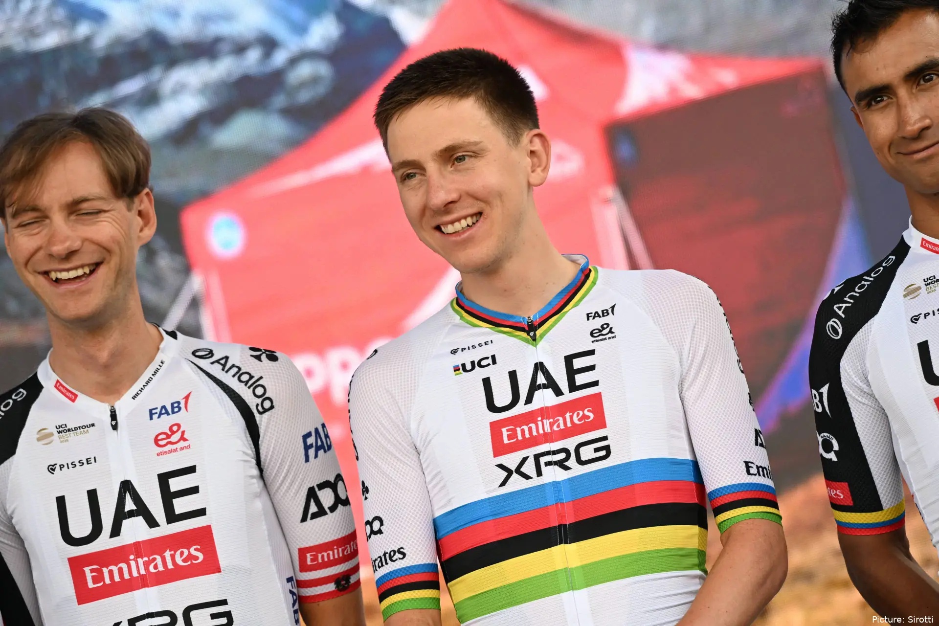 Tadej Pogacar at the 2026 Tour de Suisse