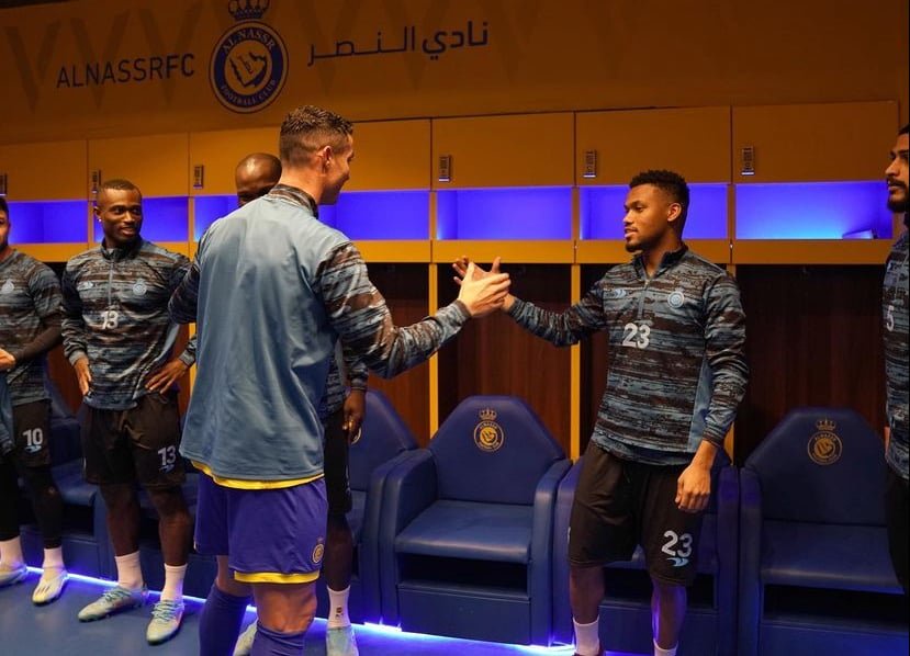 [PHOTOS]Cristiano Ronaldo Meets Vincent Aboubakar, And Other Al-Nassr Teammates
