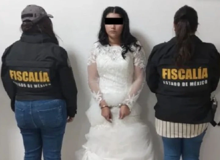 The bride was arrested on her wedding day in Mexico