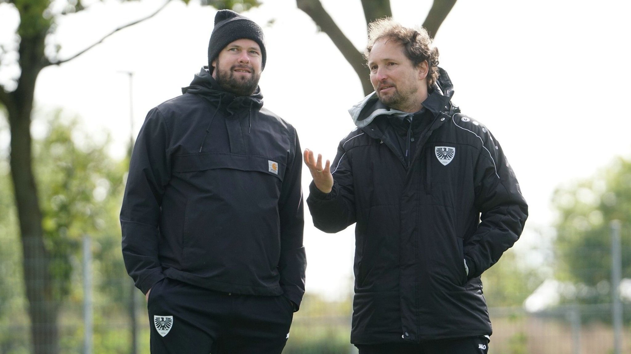Tommy Indlekofer (r.) im Gespräch mit LZ-Leiter Dennis Schunke Foto: SCP