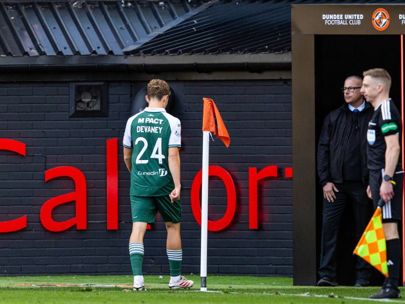 'Mid-term' injury has kept him in the stand since sending off at Dundee United.