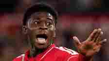 Manchester United midfielder Carlos Baleba