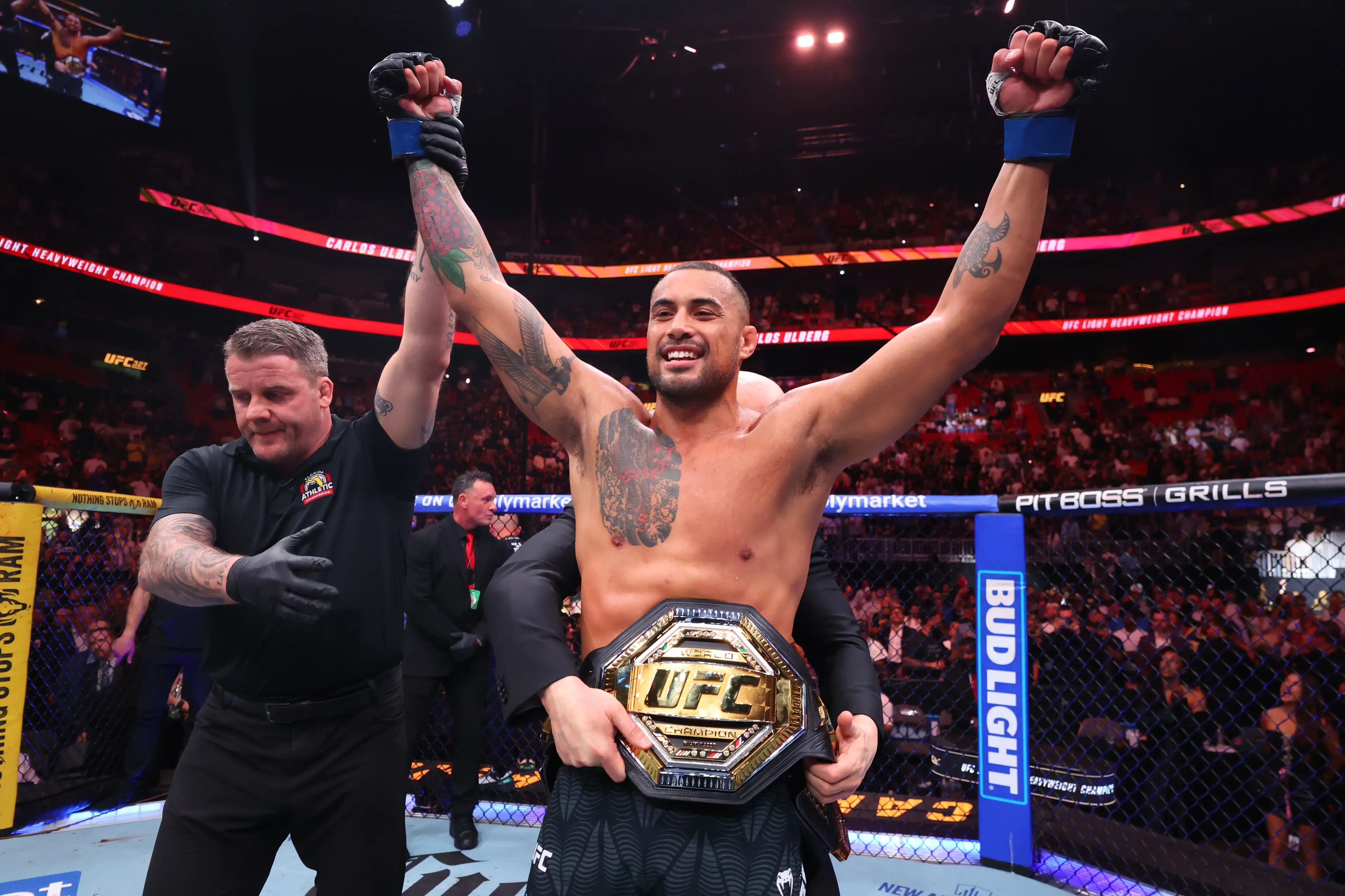 Carlos Ulberg rounds out the top 15 pound-for-pound fighters in the UFC. (Image: Getty Images)