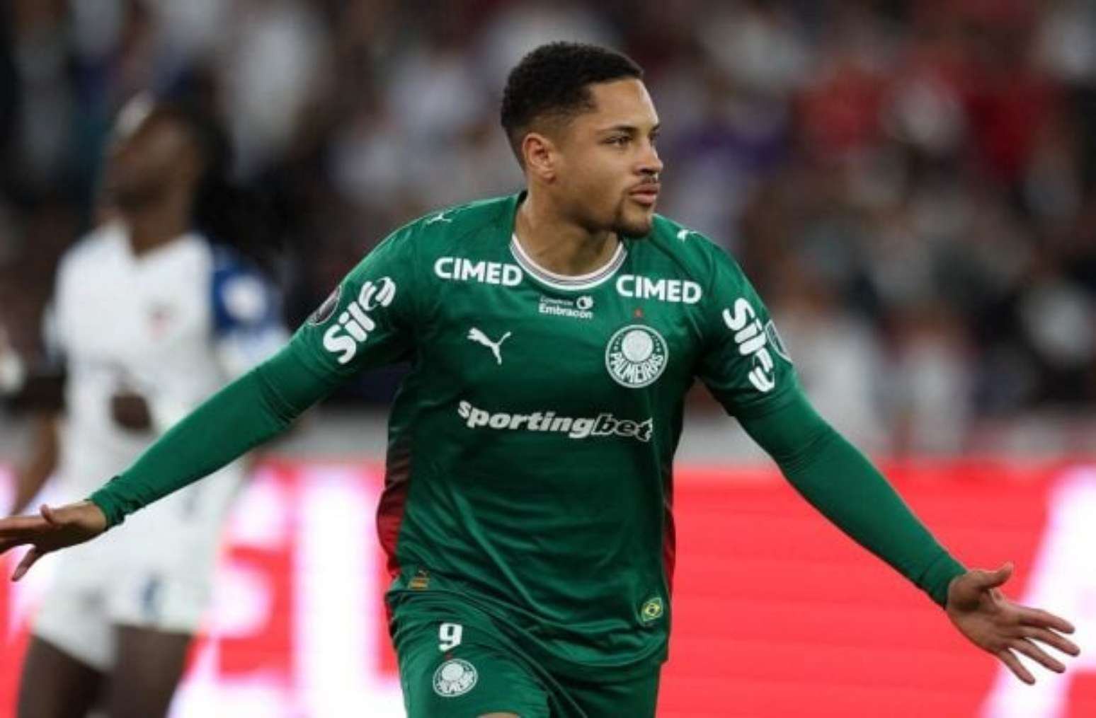 Vitor Roque durante atividade na Academia de Futebol –