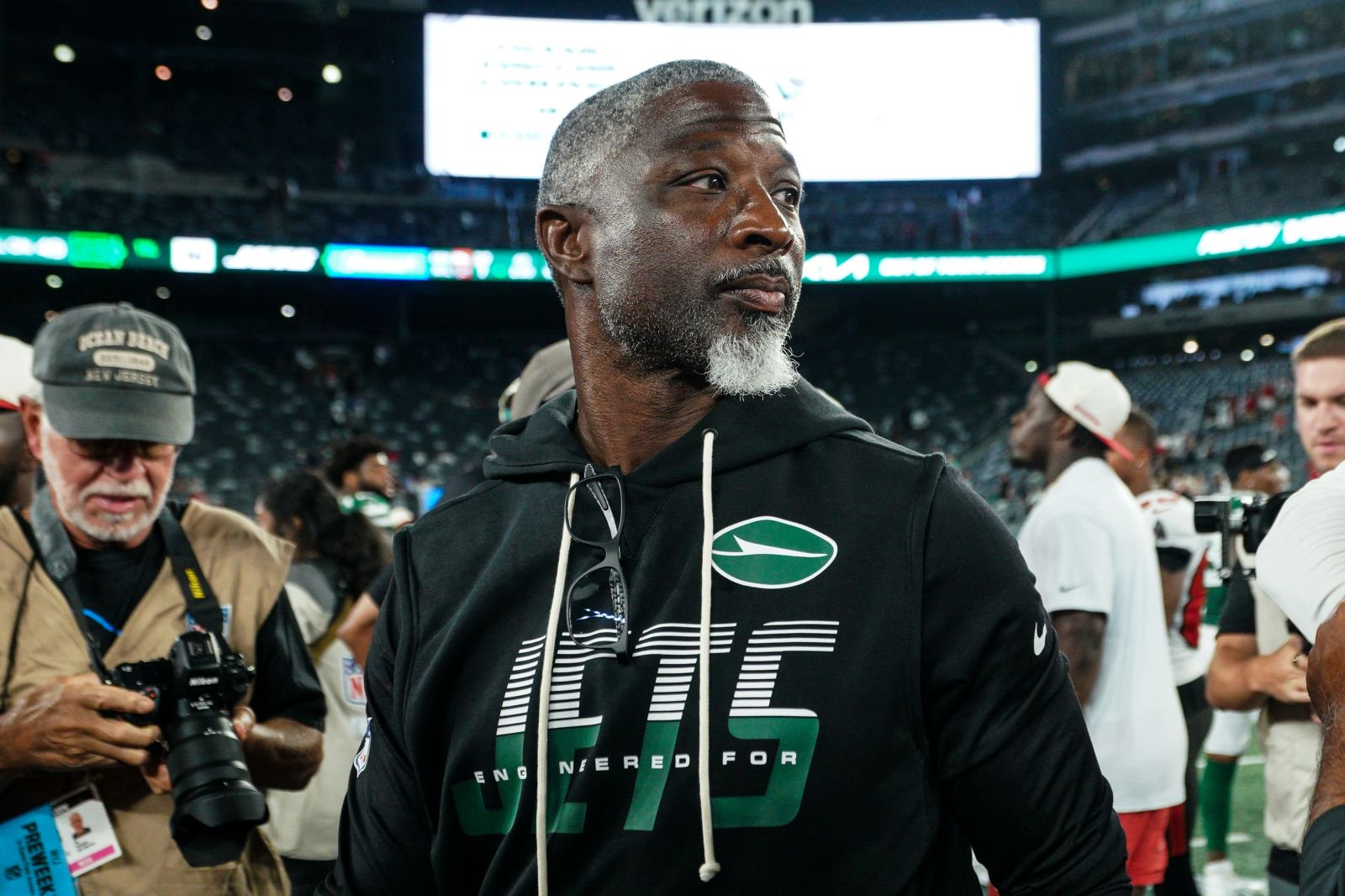 Head Coach Aaron Glenn of the New York Jets