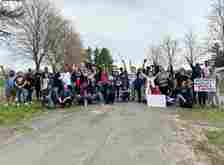 More than 50 Ivy Ridge Academy survivors gathered to protest their school on Saturday, pictures exclusively obtained by The U.S. Sun reveal