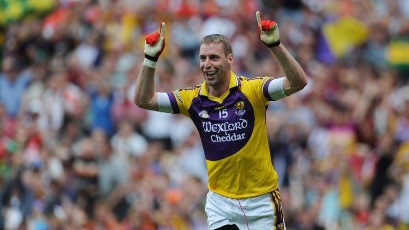 9 August 2008; Matty Forde, Wexford, celebrates after scoring his side's goal. GAA Football All-Ireland Senior Championship Quarter-Final, Armagh v Wexford, Croke Park, Dublin. Picture credit: Stephen McCarthy / SPORTSFILE