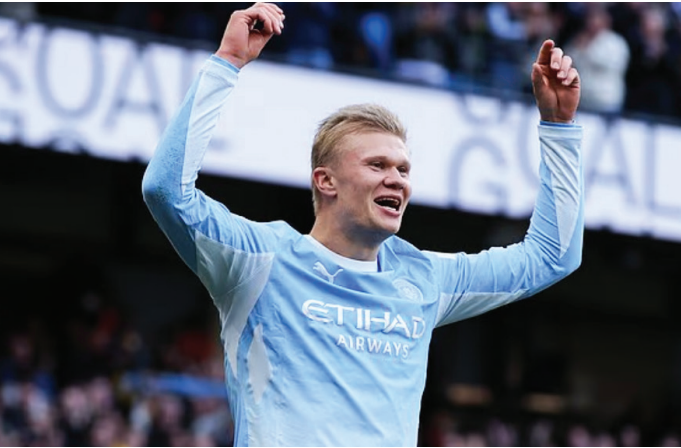 EPL Haaland Scores Twice In Ipswich Win As Liverpool Beat 10-Man Brentford