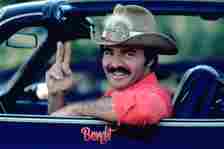 Burt Reynolds as the Bandit in "Smokey and the Bandit."