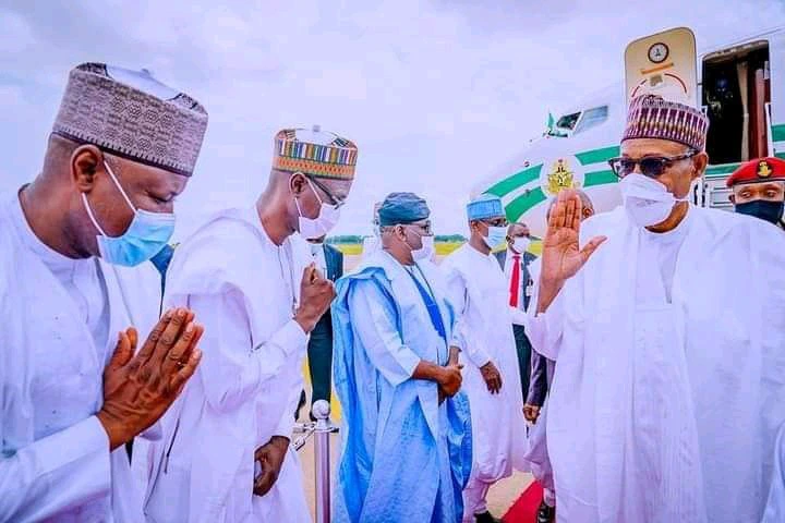 Check Out Photos Of President Buhari At His Son's Wedding Ceremony.