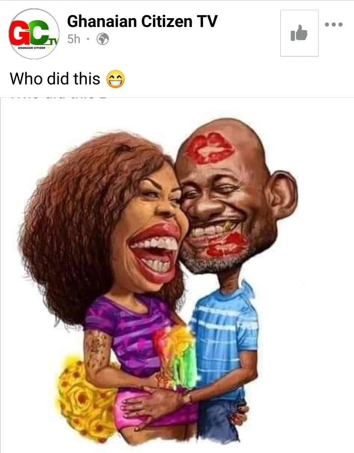 Who did this? - Hilarious cartoon images of Kennedy Agyapong and Afia Schwarzenegger stirs the internet